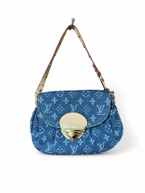Dhgate Handbags - Blue Monogram Denim LV Sunset Shoulder Bag